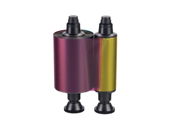 R3011 - 5 Panel Farbband - YMCKO - 200 Karten/Rolle für Pebble, Dualys und Quantum