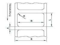 Etikettenrolle - Thermodirekt, 40 x 25mm, D100mm, Kern 40, 1650 Etiketten/Rolle, permanent