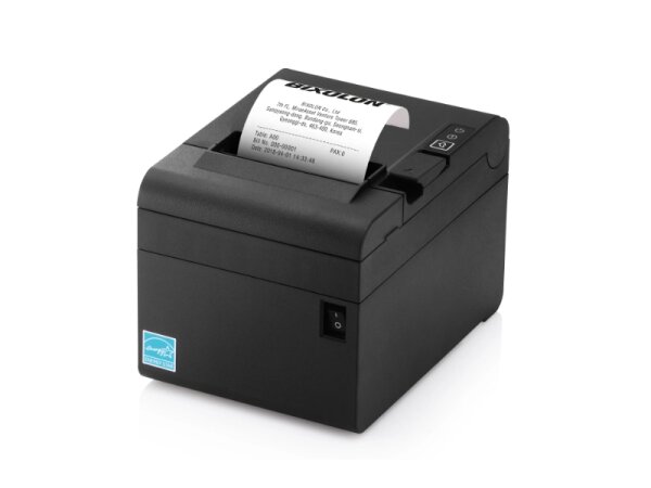 SRP-E300 - Thermo-Bondrucker mit Abschneider, 80mm, 180dpi, USB + RS232 + Ethernet, schwarz