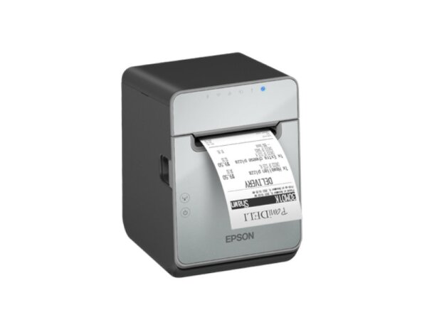 TM-L100 - Thermodirektdrucker für trägermaterialfreie Etiketten, USB + Ethernet + Lightning + Bluetooth, schwarz