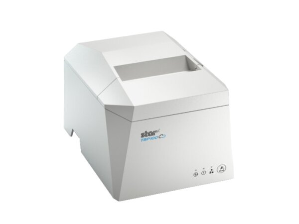 TSP143IV - Thermo-Bondrucker mit Abschneider, 80mm, USB + Ethernet, CloudPRNT, weiss