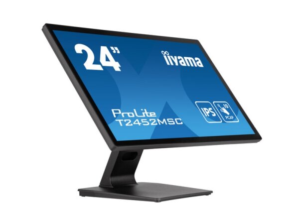 PROLITE T2452MSC-B1 - 23.8" Touchmonitor, PCAP 10-Punkt-Multitouch, Full HD, Standfuss, schwarz