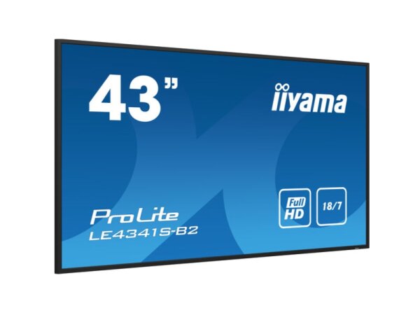 PROLITE LE4341S-B2 - 42.5" Digital Signage Display, Full HD, USB Media Playback, schwarz