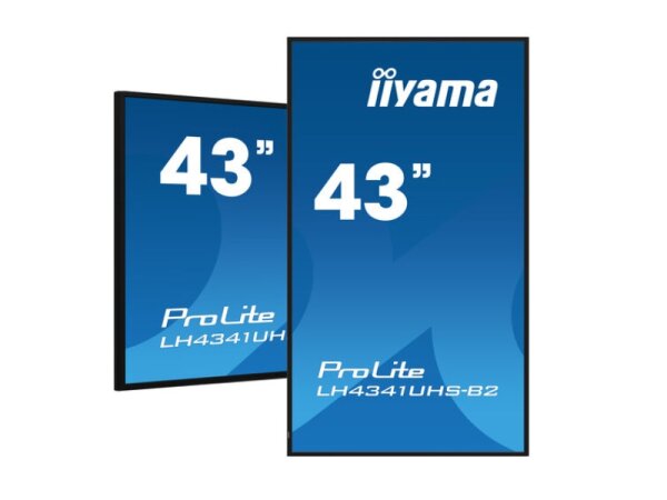 PROLITE LH4341UHS-B2 - 42.5" Digital Signage Display, 4K UHD Auflösung, Media Player, schwarz