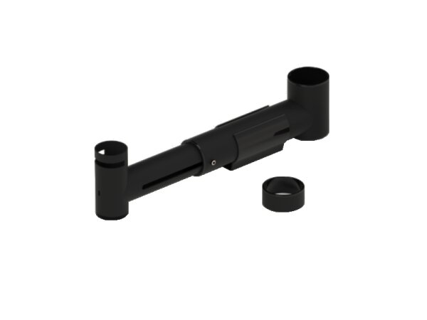 Montagearm - Durchmesser 28-45mm, beweglich, Armlänge 200-320mm, Schlitz für Kensington-Schloss, schwarz